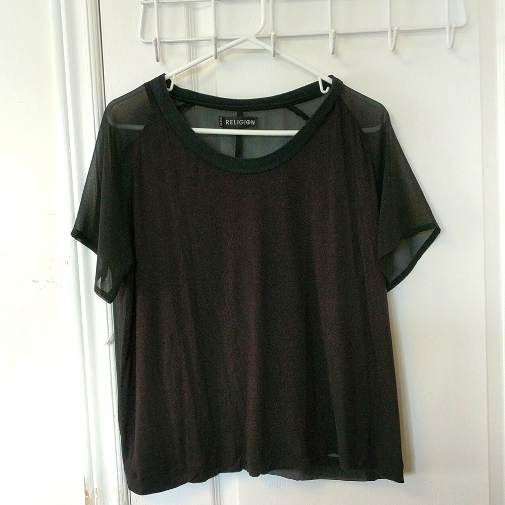 Sheer back top